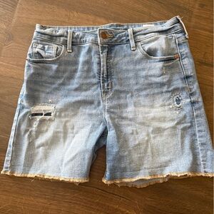Old Navy Light Blue Distressed Denim Shorts